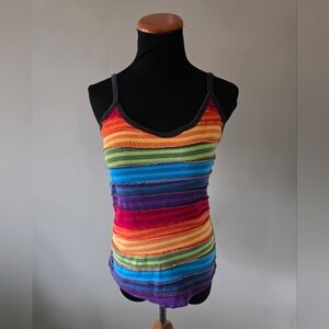 Vintage Y2K Festival Boho Summer Vacation Pride Week Rainbow Tank Top